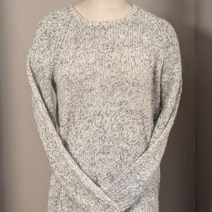 GAP Women's Marled Gray Crew Neck Sweater